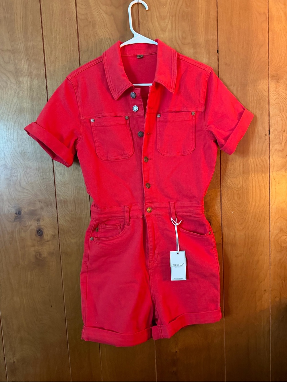Judy Blue Red Romper